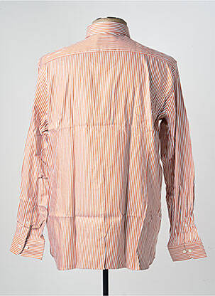 Chemise manches longues tissage popeline orange HACKETT homme