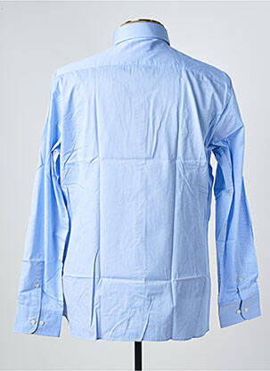 Chemise manches longues imprimé carreaux bleu HACKETT homme