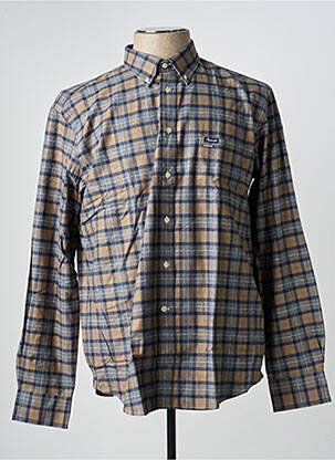 Chemise manches longues poches marron FACONNABLE homme