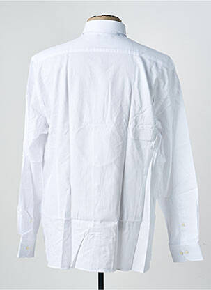 Chemise manches longues tissage popeline blanc HACKETT homme