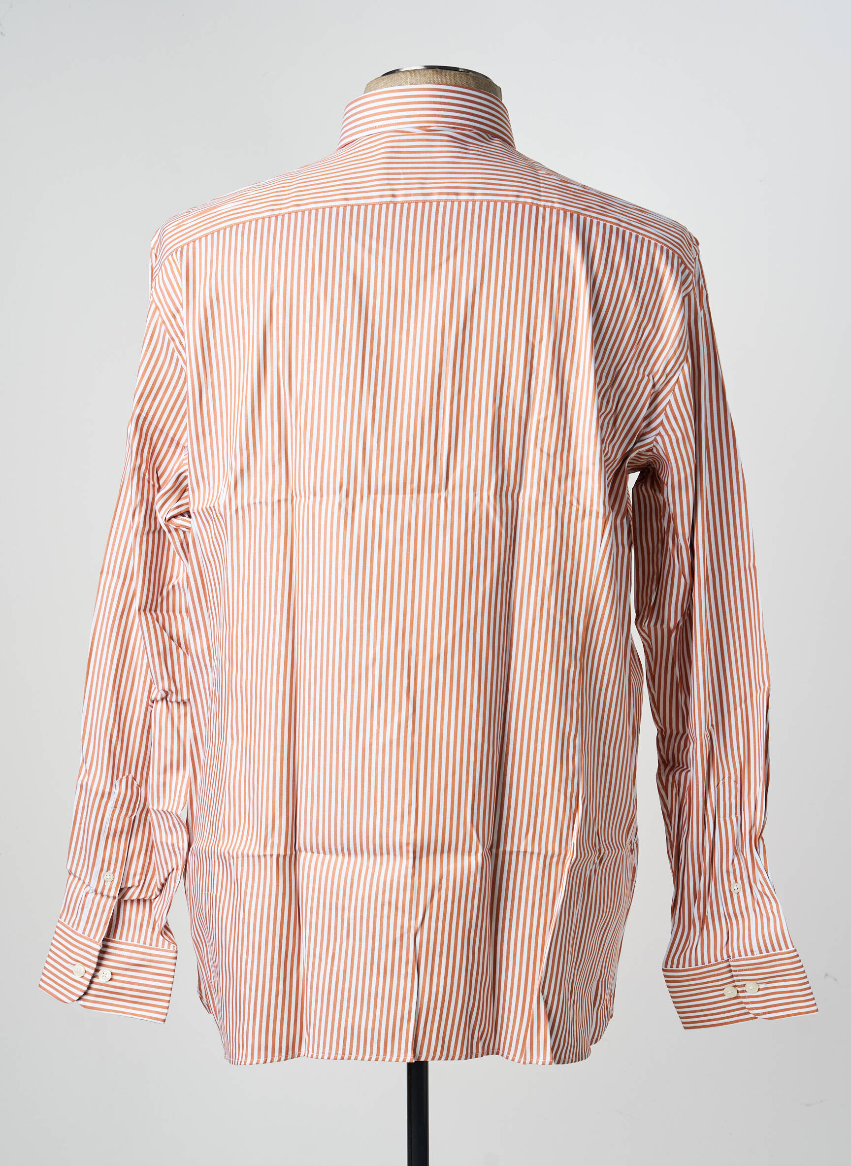 Chemise manches longues tissage popeline orange HACKETT homme