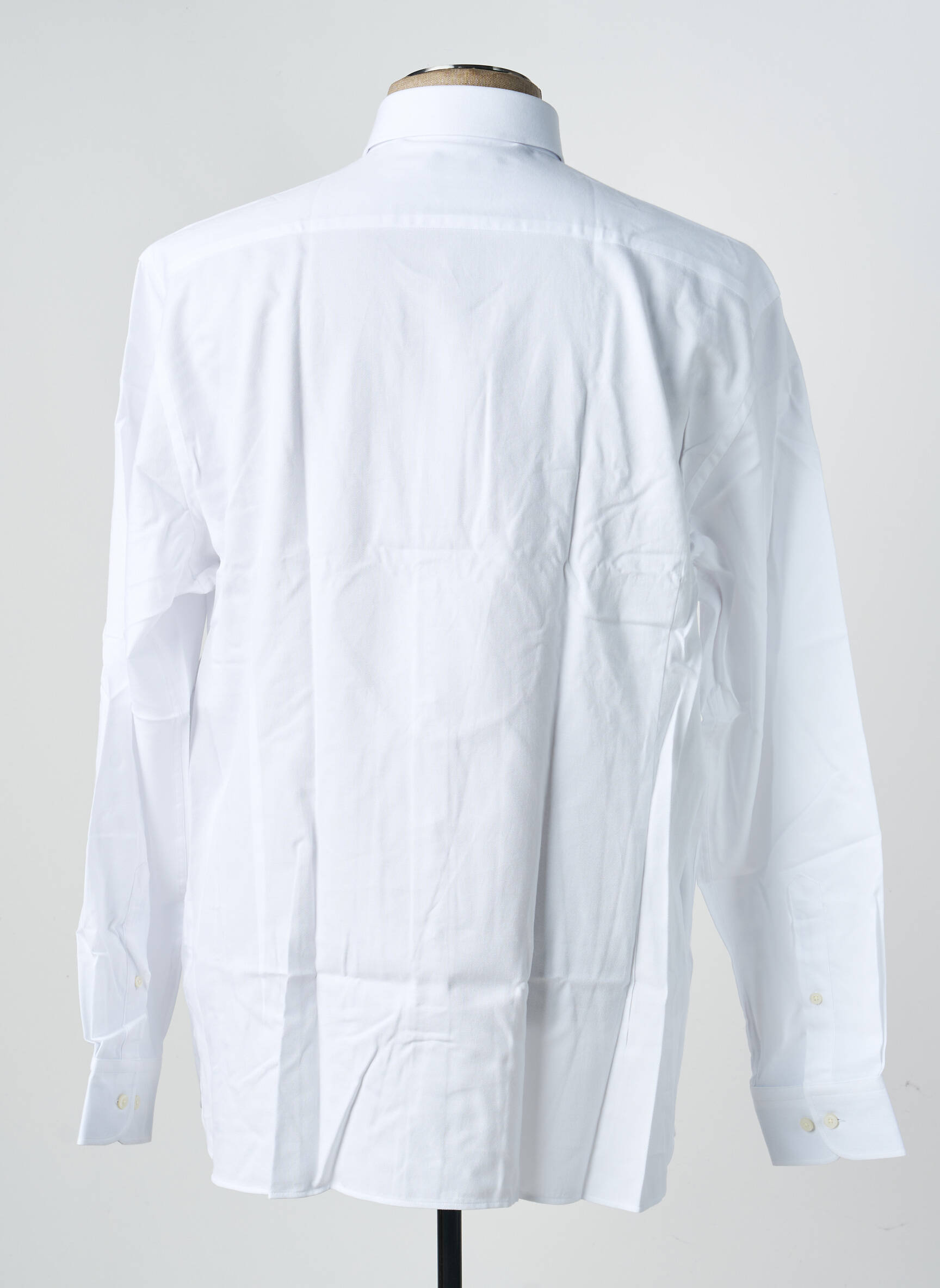 Chemise manches longues tissage popeline blanc HACKETT homme