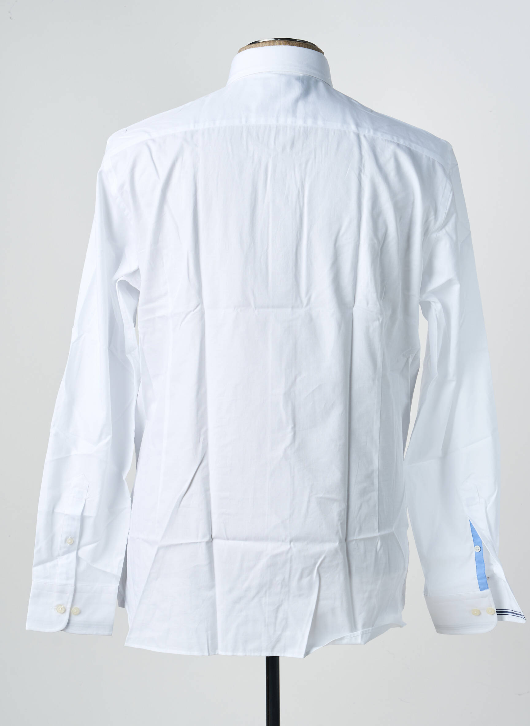 Chemise manches longues tissage popeline blanc HACKETT homme