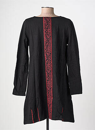 Robe courte manches longues manches longues noir SINOE BY BAMBOO'S femme