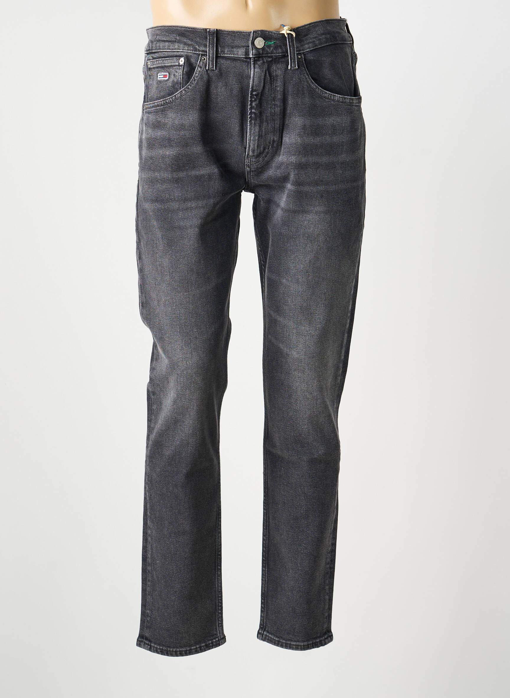 Jeans coupe slim stretch taille normale noir TOMMY HILFIGER homme