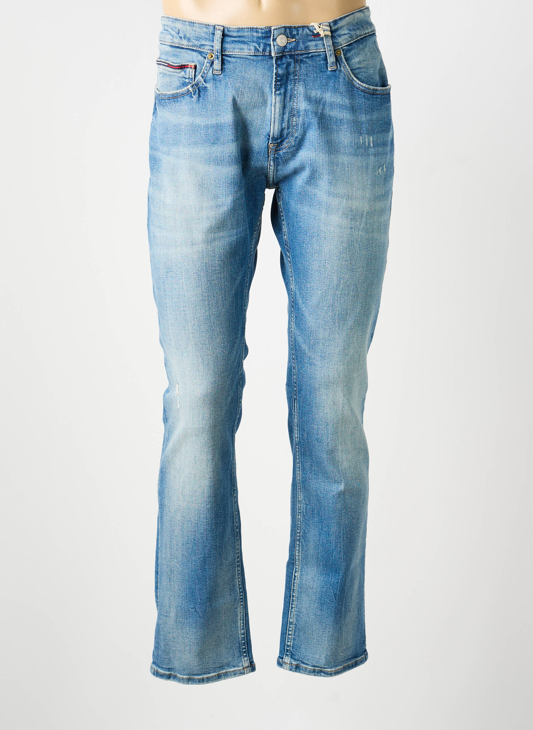 Jeans coupe slim stretch taille normale bleu TOMMY HILFIGER homme