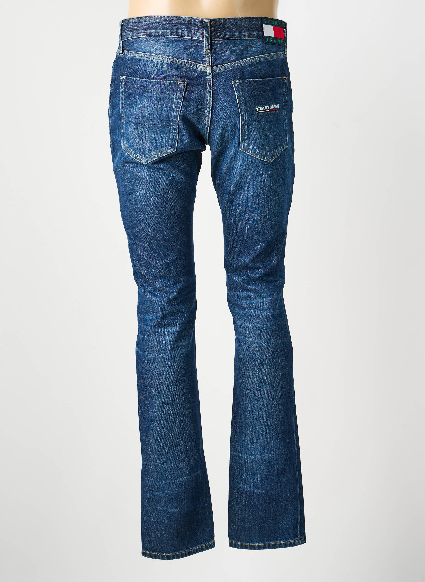Jeans coupe slim stretch taille normale bleu TOMMY HILFIGER homme