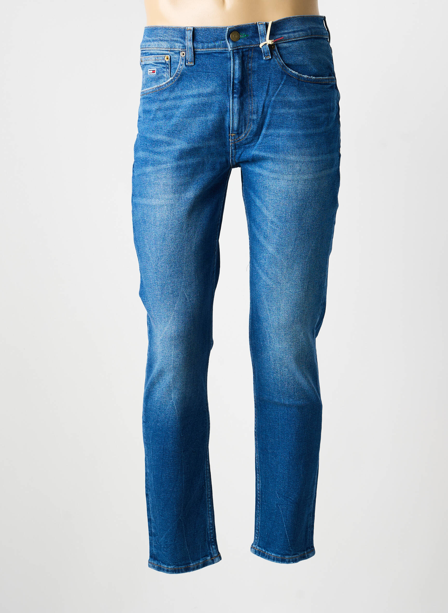 Jeans coupe slim stretch taille normale bleu TOMMY HILFIGER homme