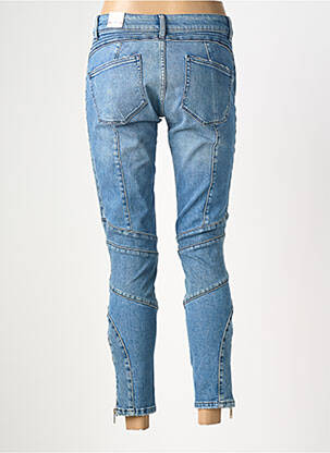 Jeans coupe slim effet usé délavé bleu TOMMY HILFIGER X GIGI HADID femme