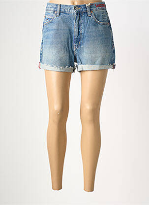 Short tissage denim taille normale bleu TOMMY HILFIGER femme