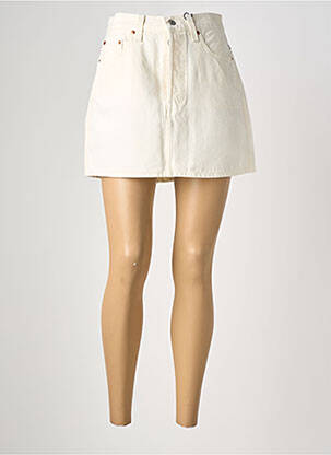 Jupe courte poches beige LEVI'S femme