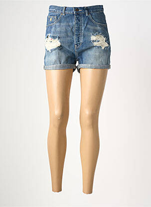 Short tissage denim taille haute bleu SCOTCH & SODA femme