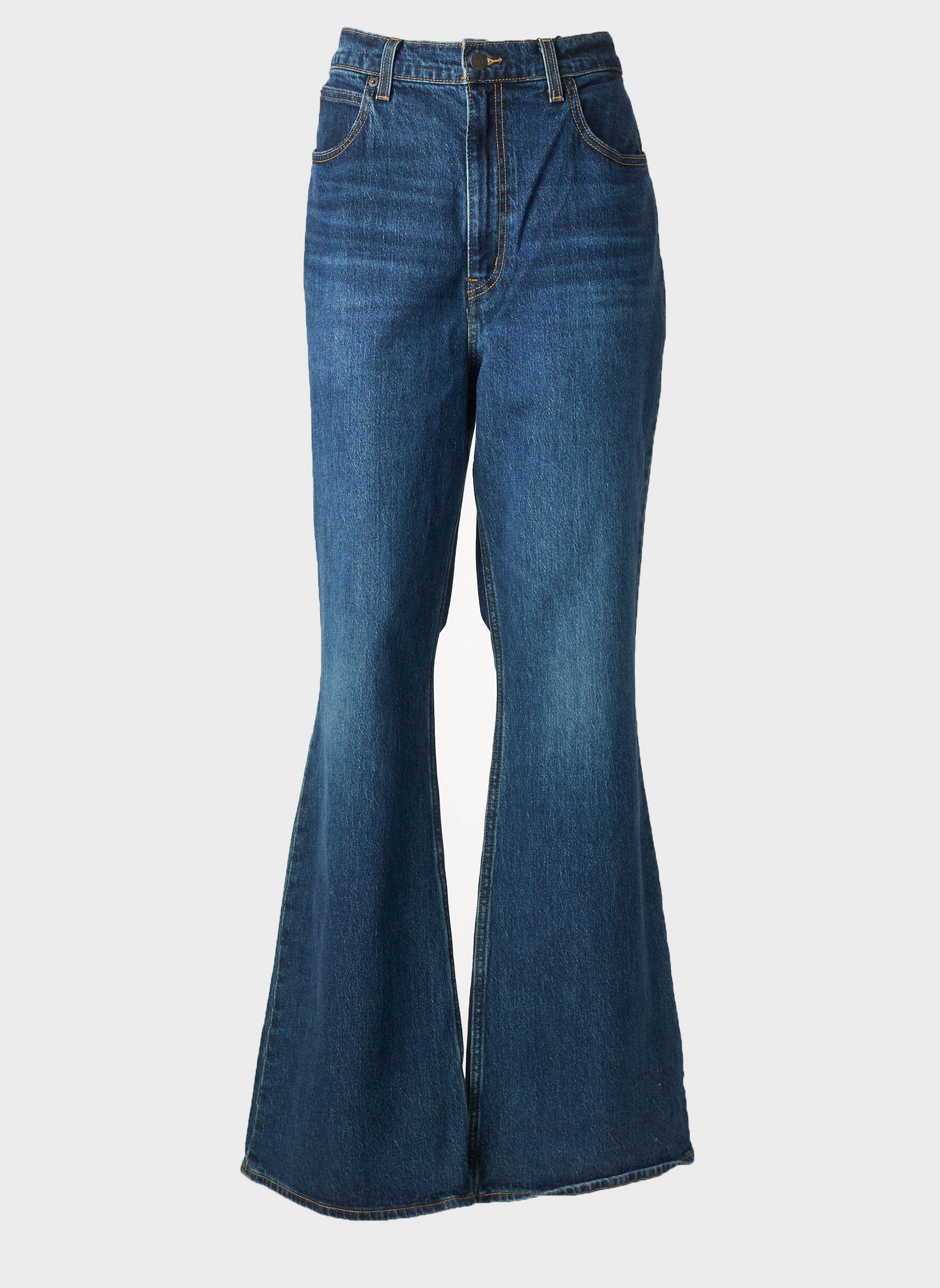Jean coupe flare stretch taille haute bleu LEVI'S femme