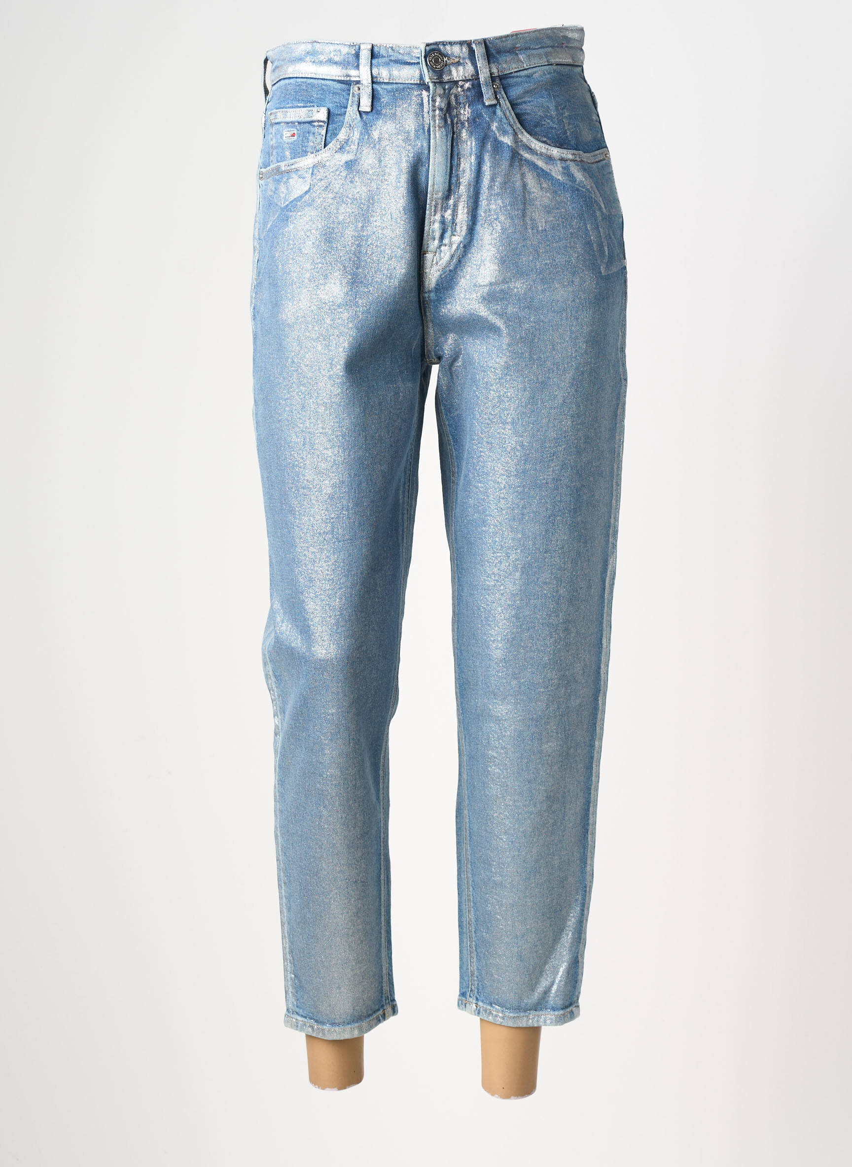 Jean coupe mom poches taille haute bleu TOMMY HILFIGER femme