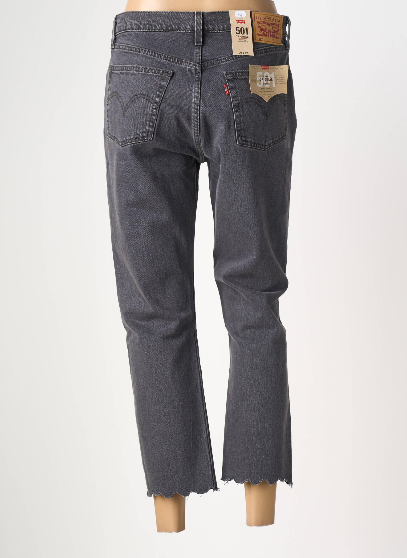 Jeans coupe droite stretch taille normale noir LEVI'S femme