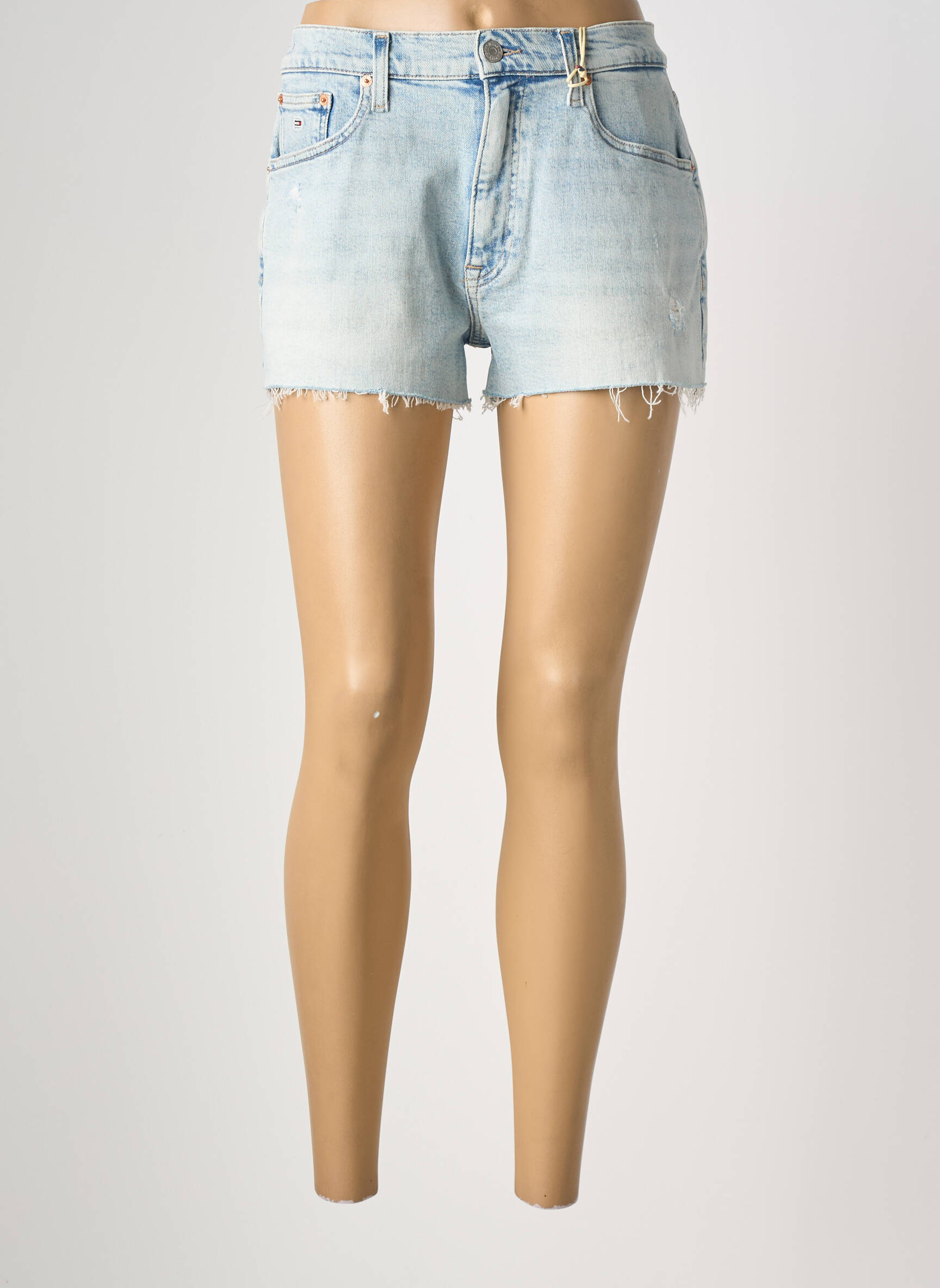 Short tissage denim taille normale bleu TOMMY HILFIGER femme