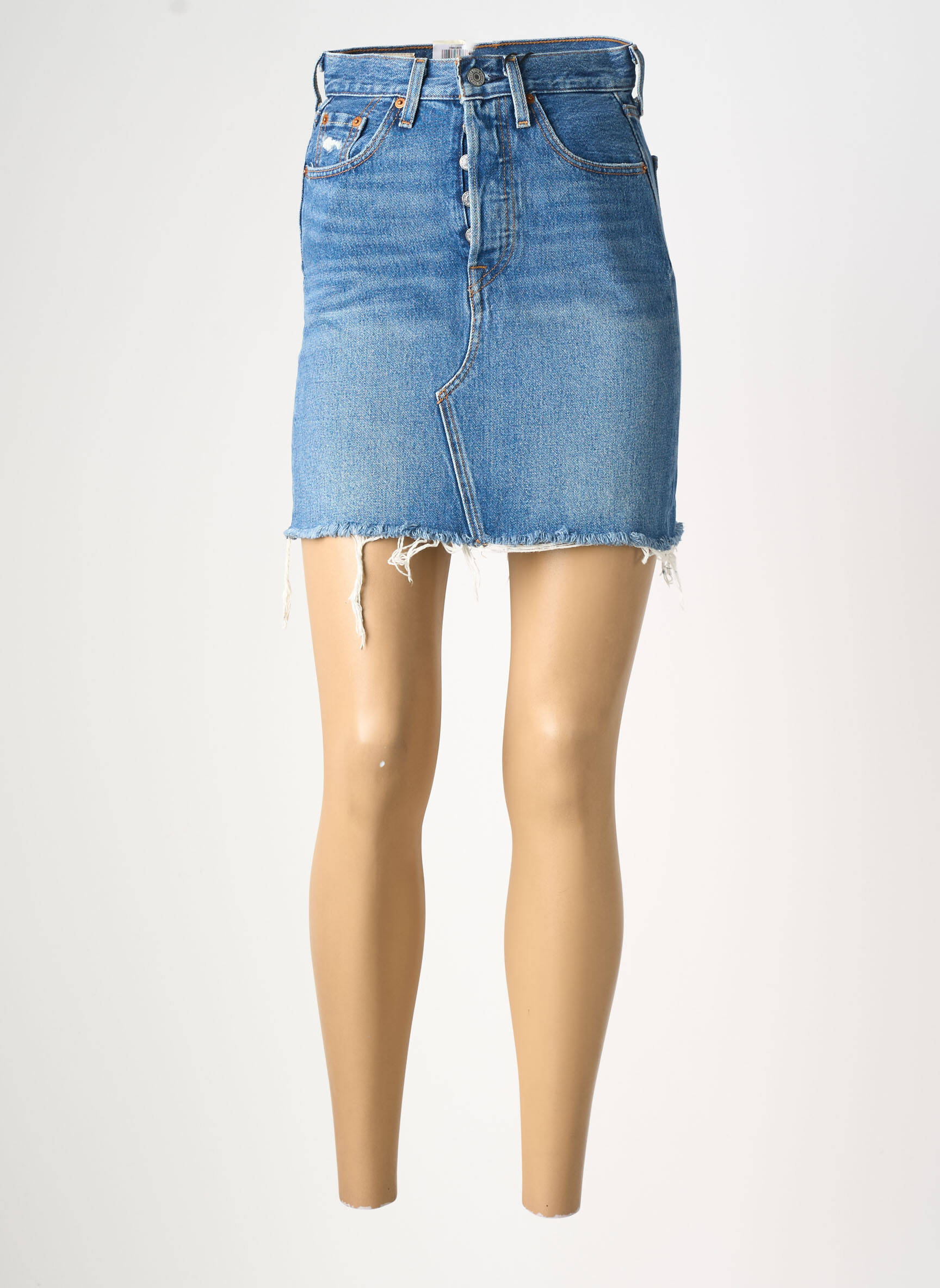 Jupe courte poches bleu LEVI'S femme