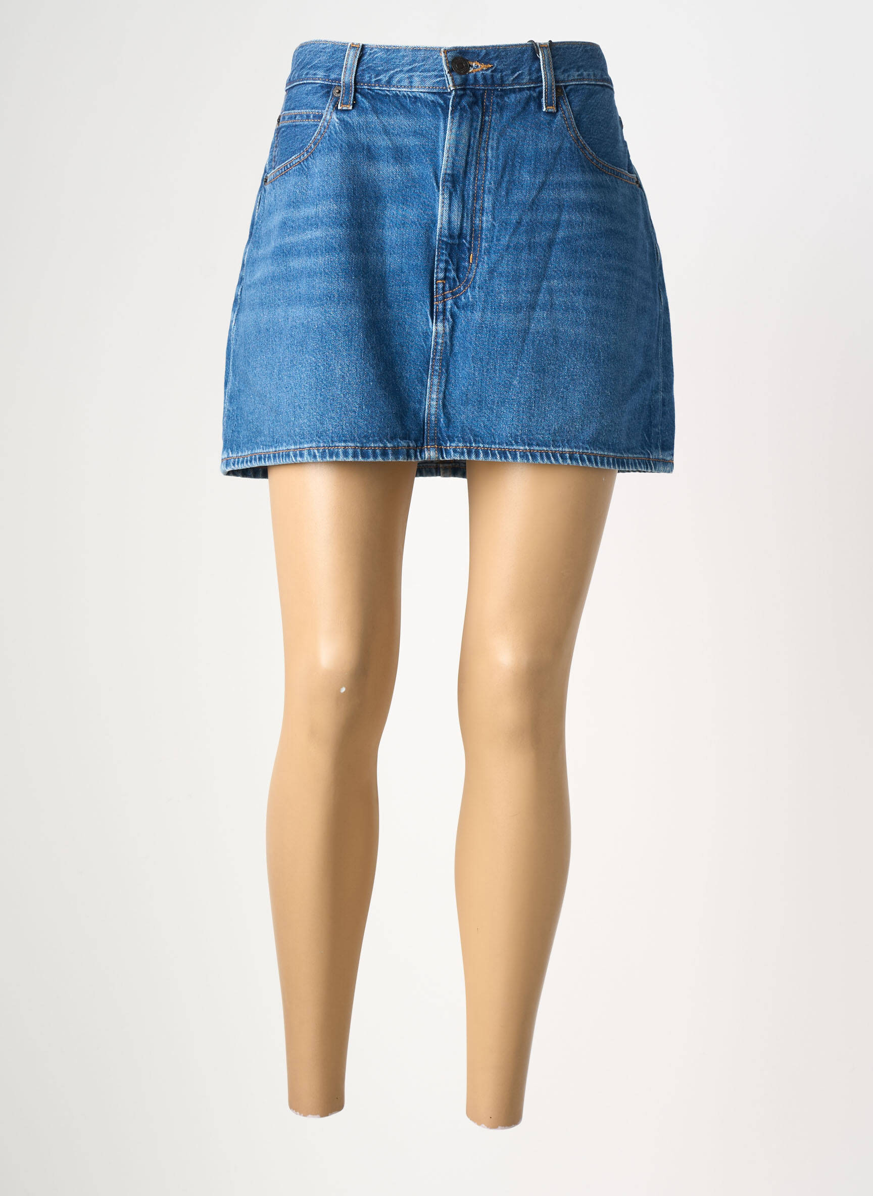 Jupe courte poches bleu LEVI'S femme