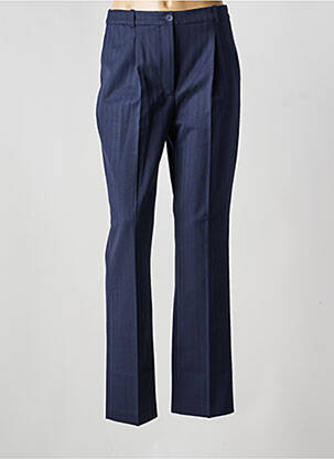 Pantalon droit stretch taille normale bleu LACOSTE femme