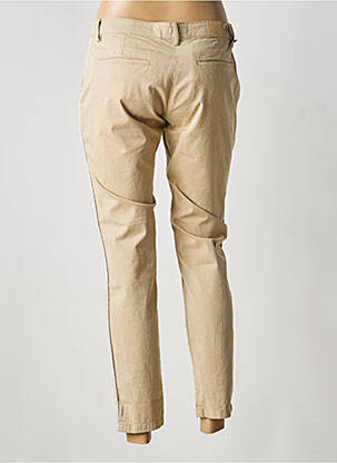 Pantalon chino stretch taille normale beige TRUSSARDI JEANS femme