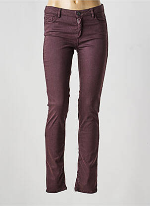 Pantalon slim taille normale taille normale violet TRUSSARDI JEANS femme