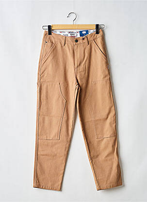 Pantalon droit stretch taille normale marron TOMMY HILFIGER homme
