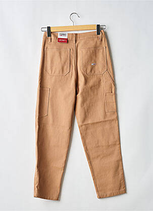 Pantalon droit stretch taille normale marron TOMMY HILFIGER homme