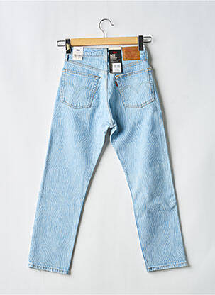 Jeans coupe droite broderie rivets taille haute bleu LEVI'S femme