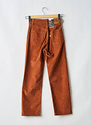 Pantalon droit stretch taille haute marron LEVI'S femme