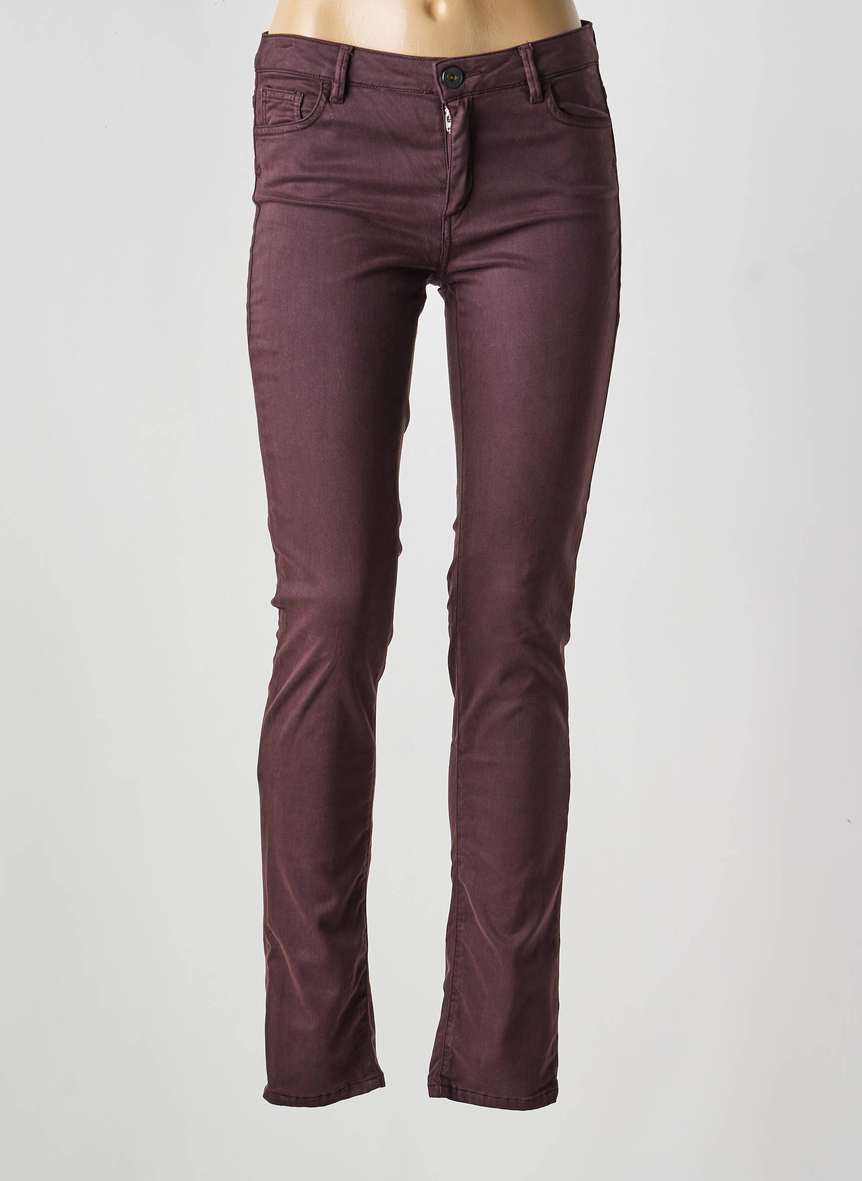 Pantalon slim taille normale taille normale violet TRUSSARDI JEANS femme