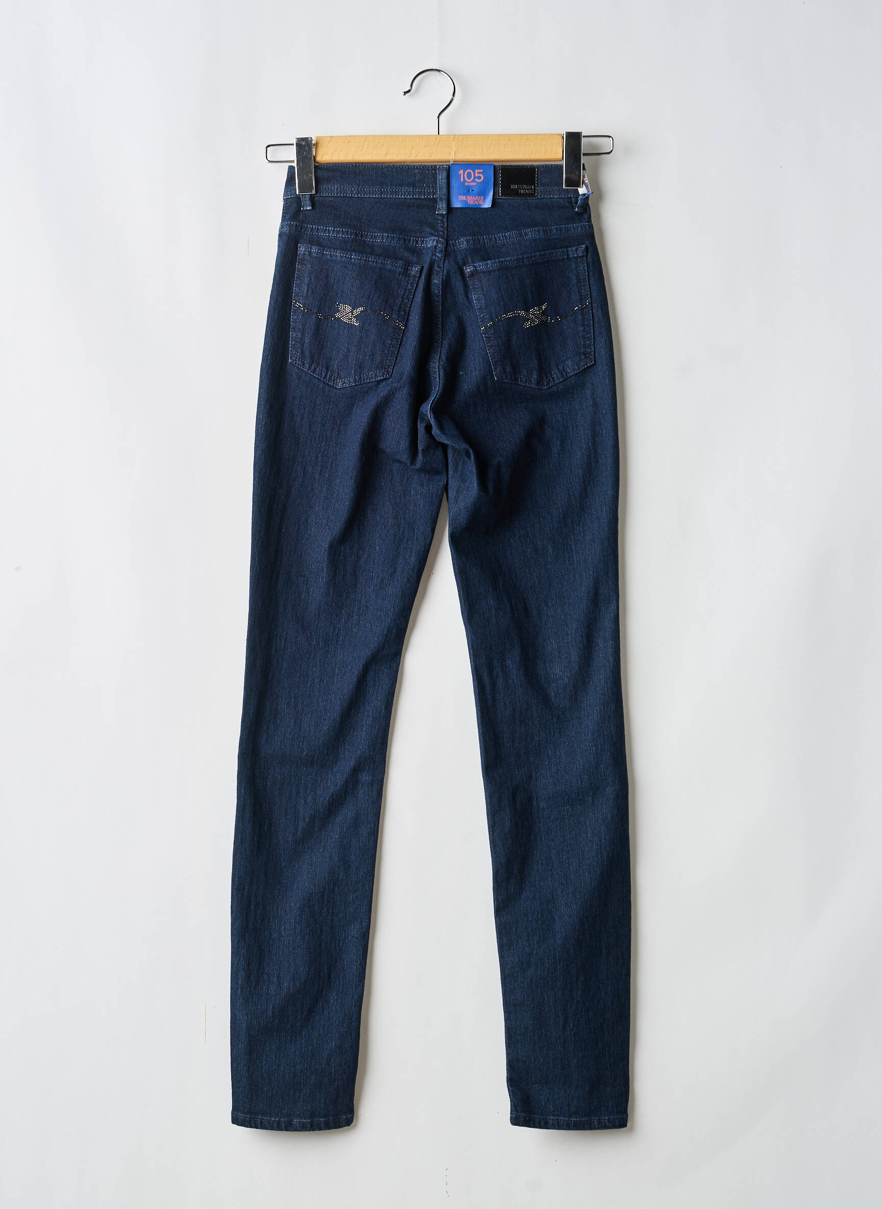 Jeans skinny taille normale taille normale bleu TRUSSARDI JEANS femme