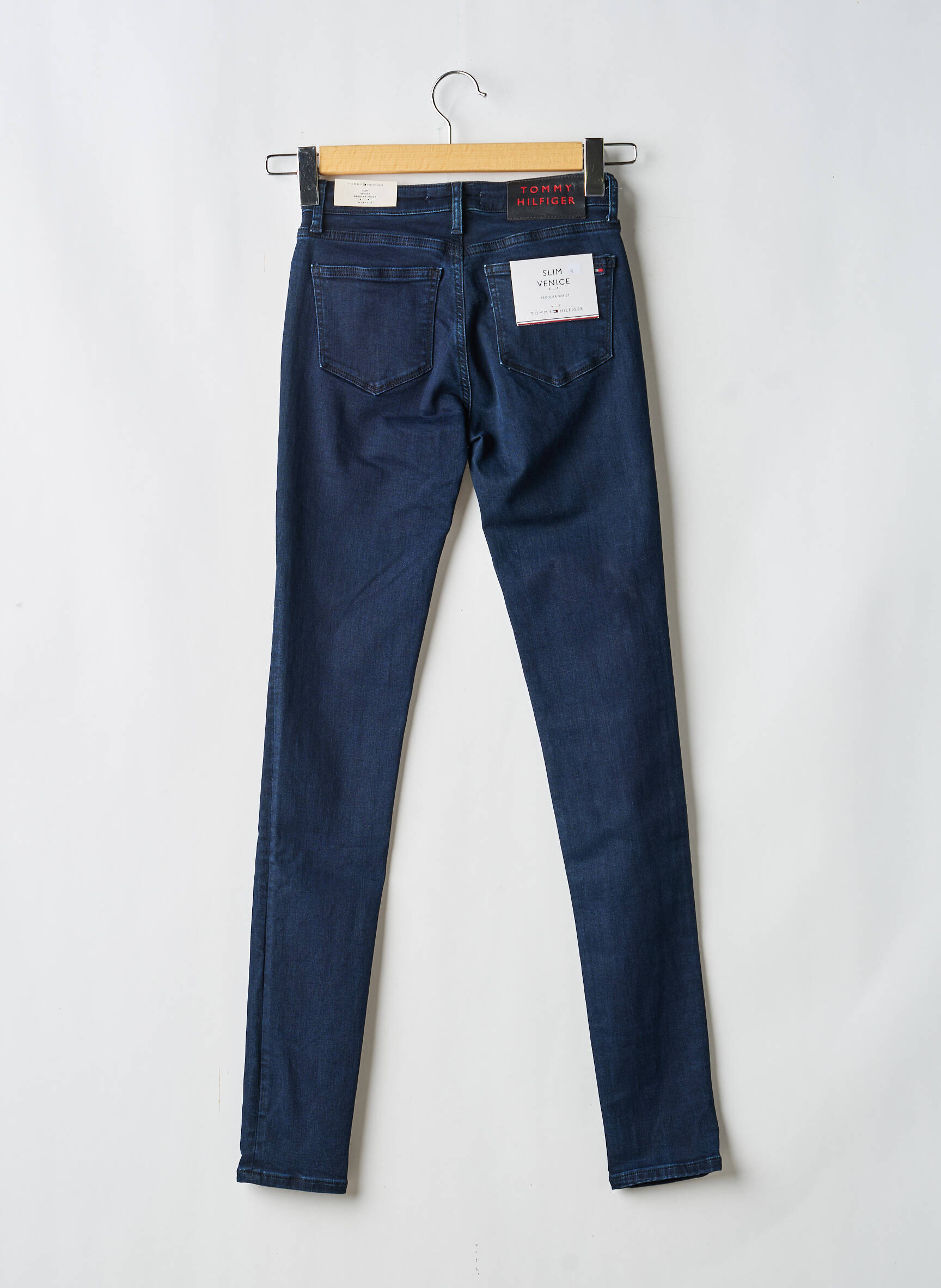 Jeans coupe slim stretch taille normale bleu TOMMY HILFIGER femme