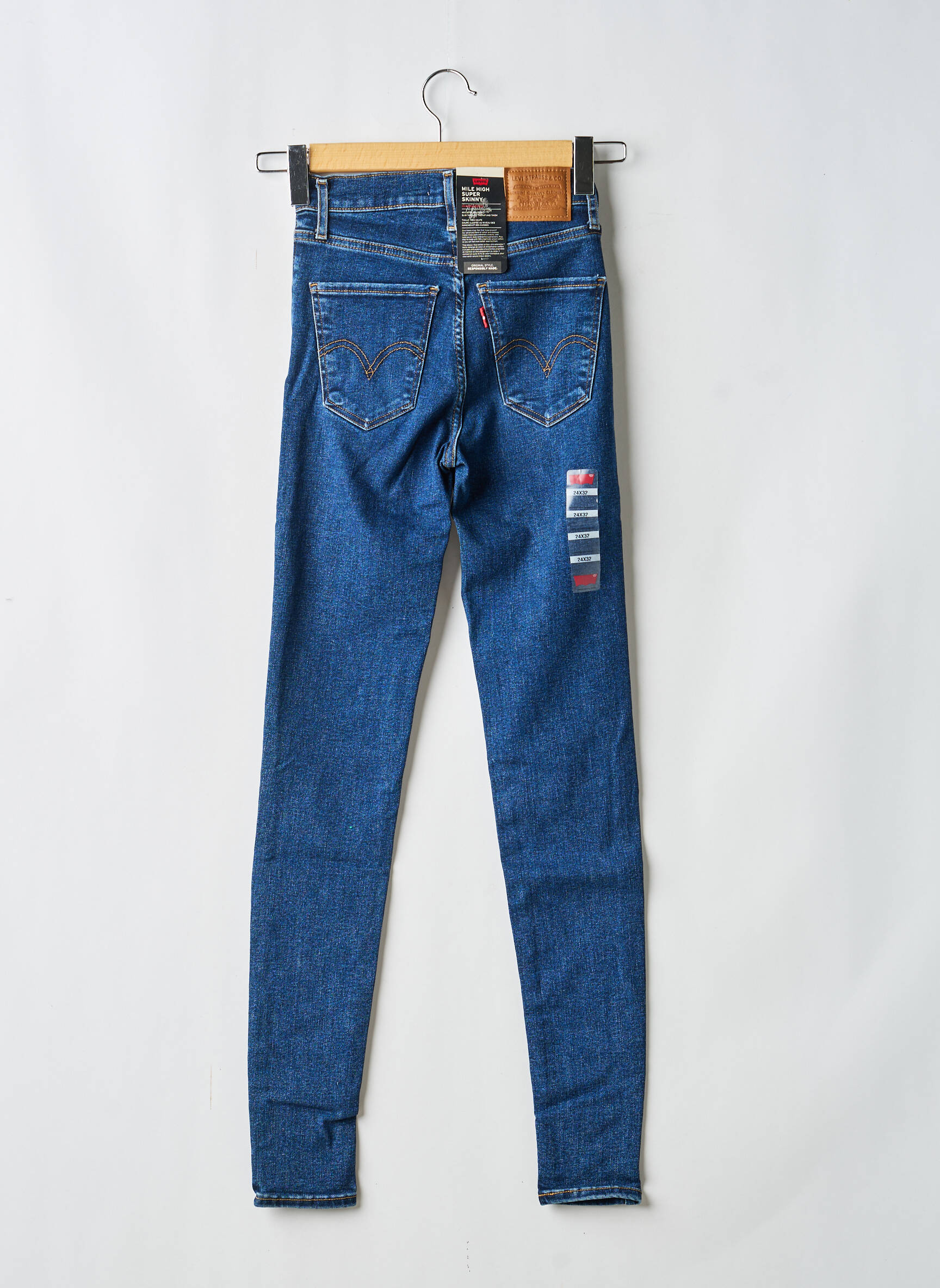Jeans skinny taille normale taille normale bleu LEVI'S femme