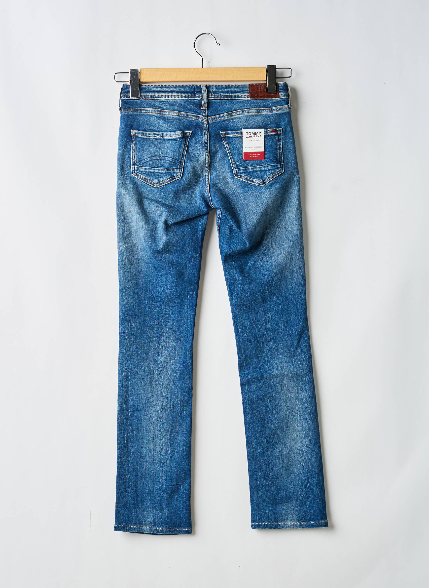 Jeans coupe droite taille normale taille normale bleu TOMMY HILFIGER femme