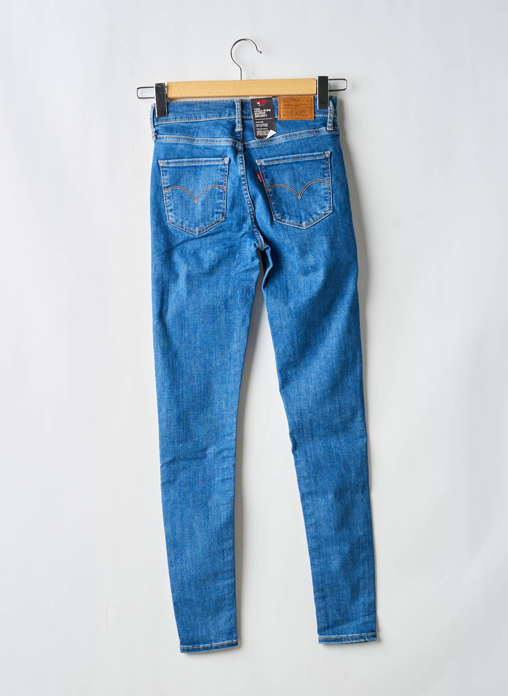 Jeans skinny taille normale taille normale bleu LEVI'S femme