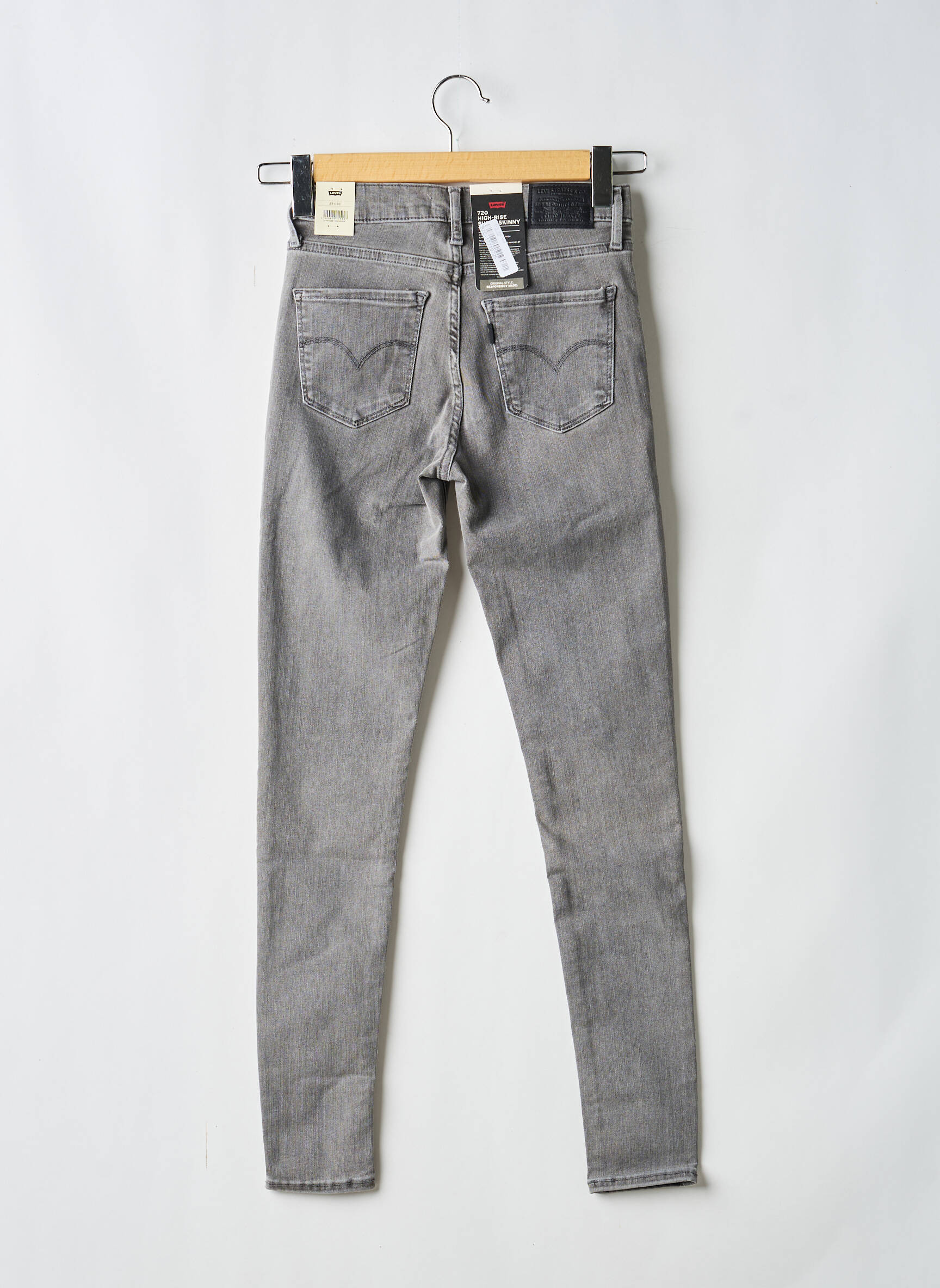 Jeans skinny taille normale taille normale gris LEVI'S femme