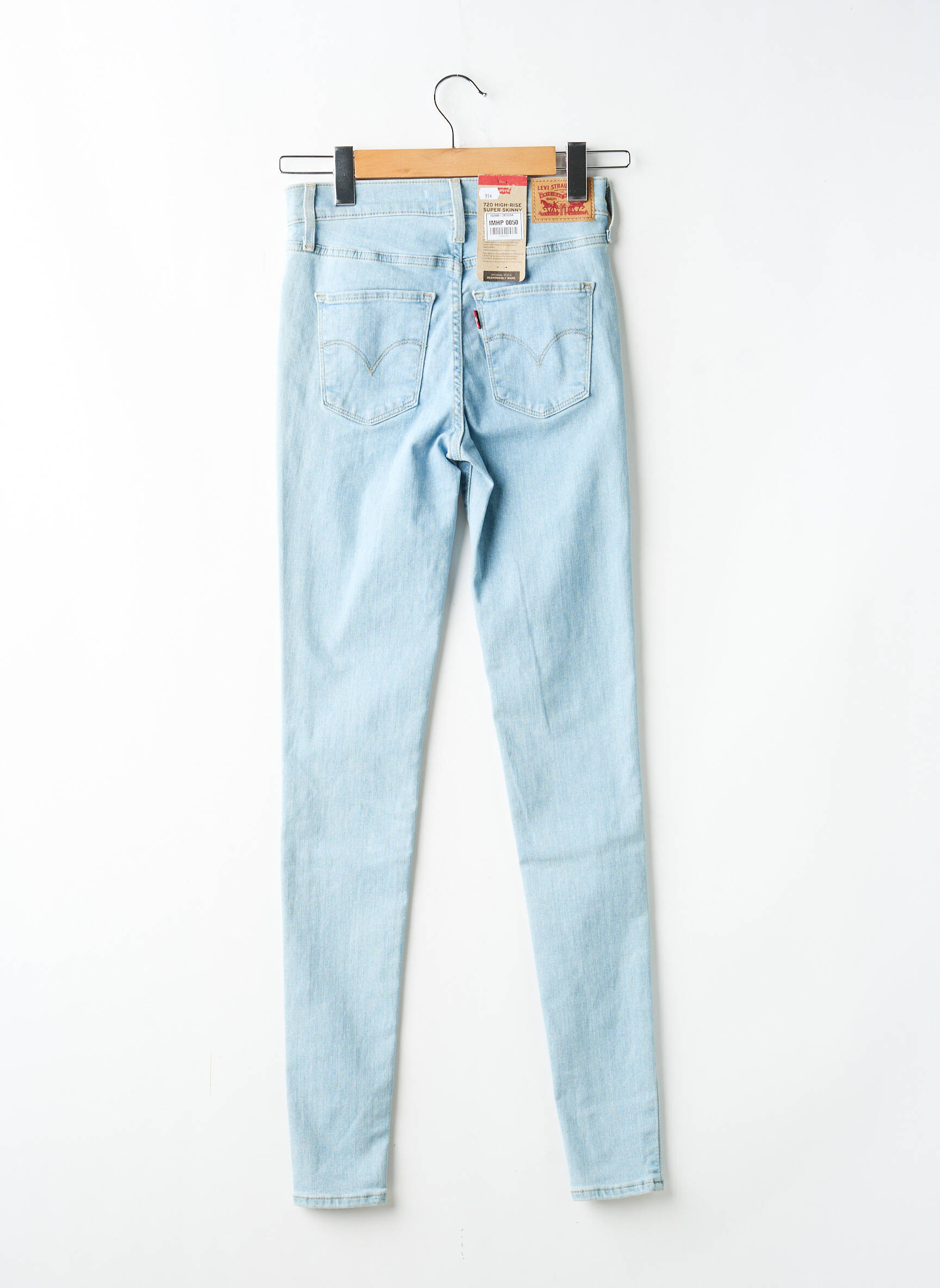 Jeans skinny taille normale taille normale bleu clair LEVI'S femme