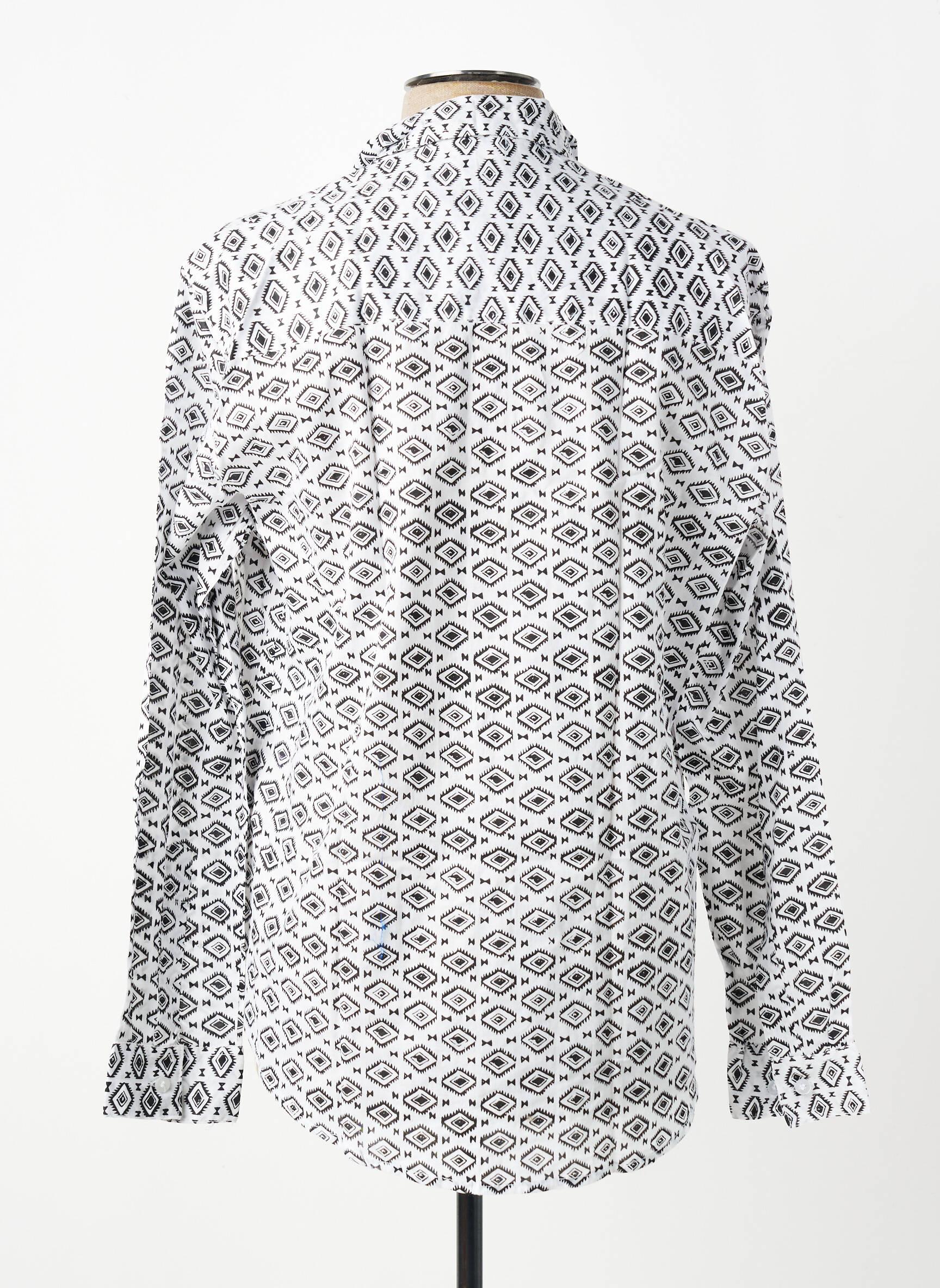 Chemise manches longues imprimé fantaisie blanc SINOE BY BAMBOO'S homme