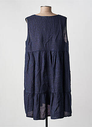 Robe courte sans manche sans manche bleu NAIS femme
