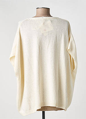 Gilet manches longues manches 3/4 beige O'MER femme