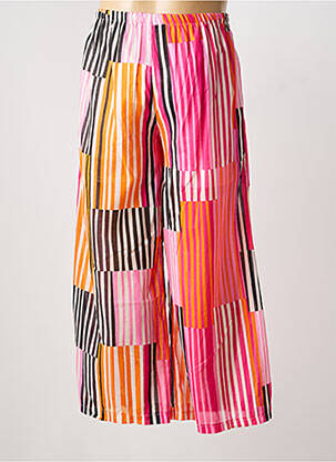 Pantalon large tissage popeline taille normale rose SUNNY STUDIO femme
