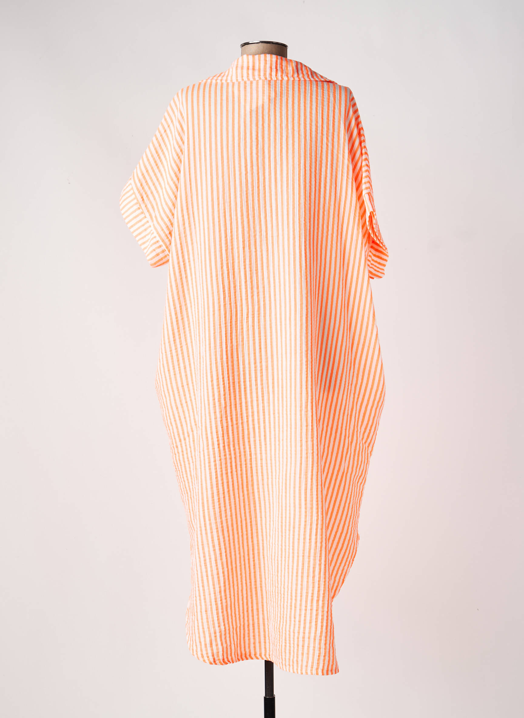 Robe longue manches courtes manches courtes orange ESTEE BROWN femme