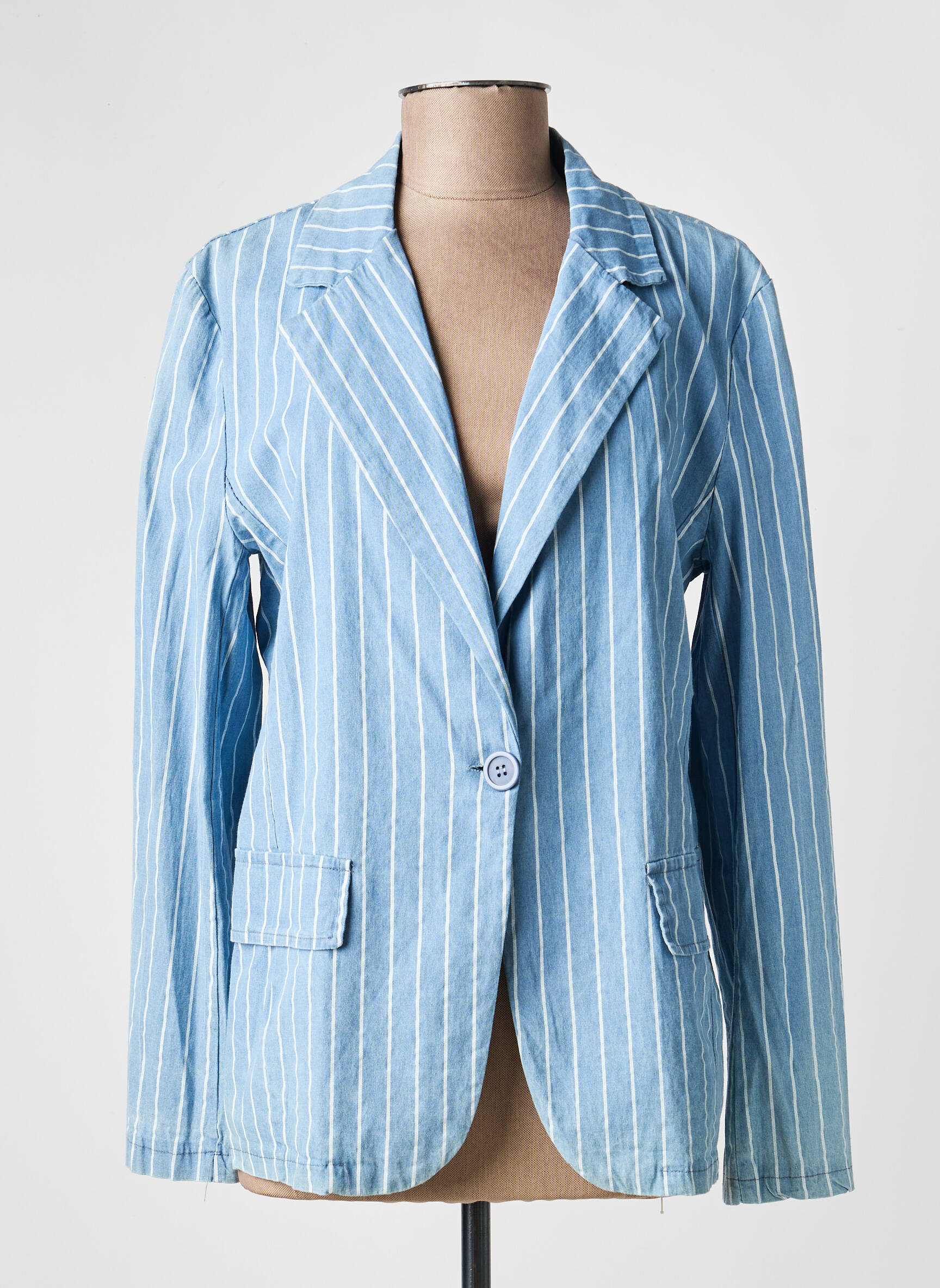 Blazer poches bleu MAMOUCHKA femme