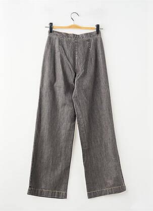 Jeans coupe large stretch taille haute gris NICE THINGS femme
