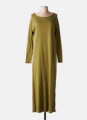 Robe longue manches longues manches longues vert AMERICAN VINTAGE femme