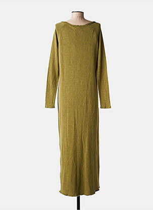 Robe longue manches longues manches longues vert AMERICAN VINTAGE femme