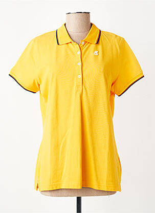 Polo stretch manches courtes orange KWAY femme