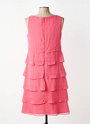 Robe mi-longue coupe fluide sans manche rose VERA MONT femme