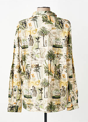 Chemisier coupe cintrée manches longues beige MKT STUDIO femme