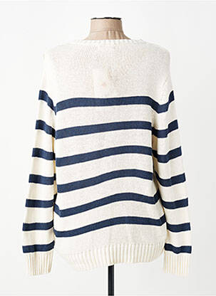 Pull stretch manches longues beige SIGNE NATURE femme